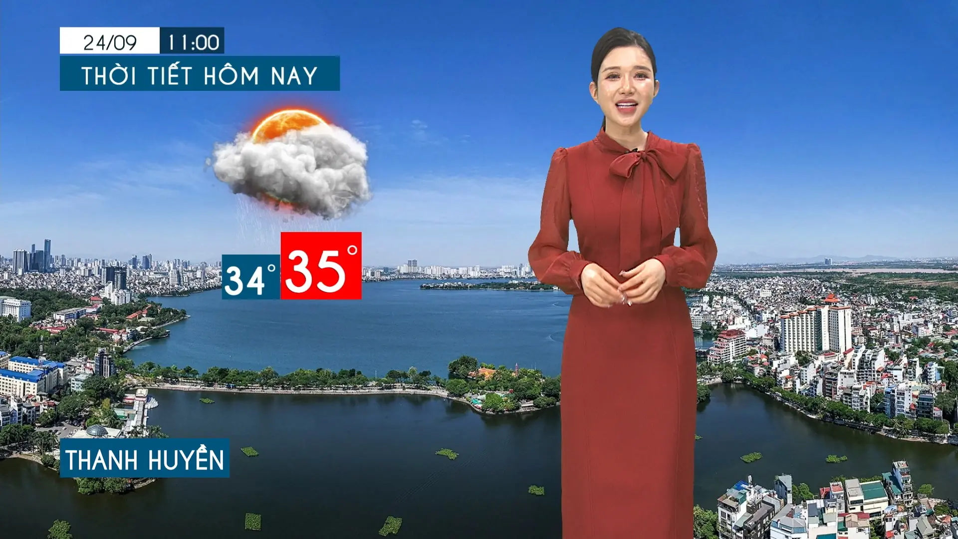 Dự báo thời tiết tối | 24/09/2025